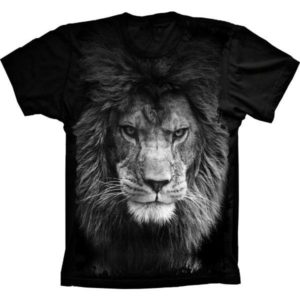 Camiseta Leão Negro