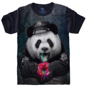 Camiseta Urso Panda Donuts
