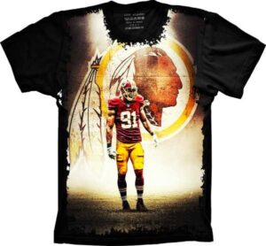 Camiseta Estilosa Fullprint   NFL Redskins S-104