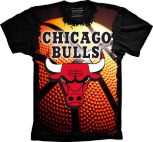 Camiseta Estilosa Fullprint NBA Chicago Bulls S-107