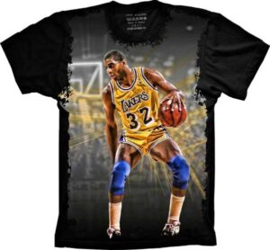 Camiseta Estilosa Fullprint NBA Los Angeles Lakers S-108