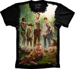Camiseta Estilosa Fullprint The Walking Dead  S-115