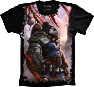 Camiseta Estilosa Fullprint Camiseta World of Warcraft Pandaren S-139