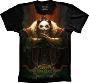 Camiseta Estilosa Fullprint Camiseta World of Warcraft Pandaren S-140