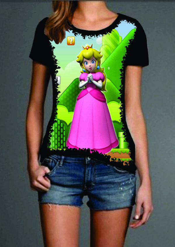 Camiseta Estilosa Fullprint Pricensa Peach S-152 - Image 3