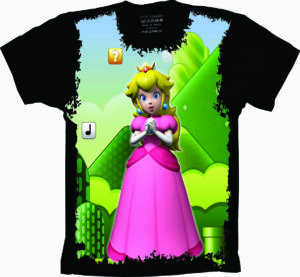 Camiseta Estilosa Fullprint Pricensa Peach S-152