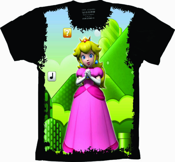 Camiseta Estilosa Fullprint Pricensa Peach S-152