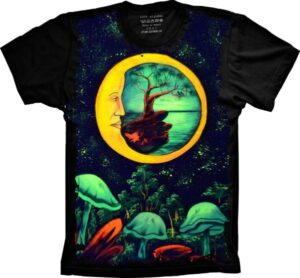 Camiseta Estilosa Fullprint Moon Mandala S-157