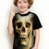 Camiseta Estilosa Fullprint Skull Caveira Human S-175 - Image 4