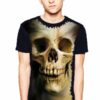 Camiseta Estilosa Fullprint Skull Caveira Human S-175 - Image 2