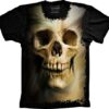 Camiseta Estilosa Fullprint Skull Caveira Human S-175