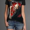 Camiseta Estilosa Fullprint Skull Caveira Realista S-176 - Image 4