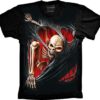 Camiseta Estilosa Fullprint Skull Caveira Realista S-176