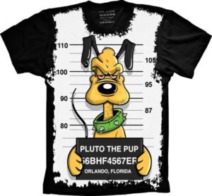 Camiseta Estilosa Fullprint Pluto The Pup thug life S-187