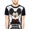 Camiseta Estilosa Fullprint Mickey Mouse Thug Life S-188 - Image 2