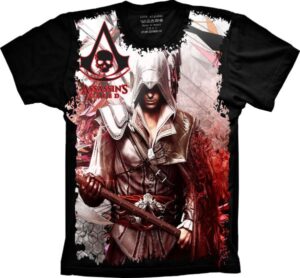 Camiseta Estilosa Fullprint Assassins Creed S-19