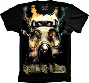 Camiseta Estilosa Fullprint System Of a Down S-60