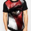 Camiseta Estilosa Fullprint  God of War Kratos S-95 - Image 2