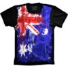 Camiseta Estilosa Fullprint Bandeira da Austrália S-113