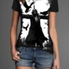 Camiseta Estilosa Fullprint Caveira Espantalho e Corvos S-196 - Image 5