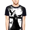 Camiseta Estilosa Fullprint Caveira Espantalho e Corvos S-196 - Image 4