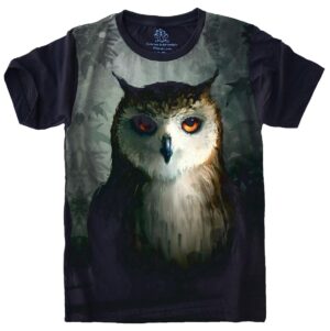 Camiseta Estilosa Fullprint Coruja S-399
