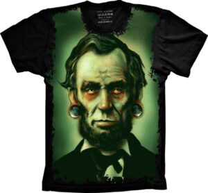Camiseta Estilosa Fullprint  Abraham Lincoln S-216
