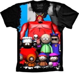 Camiseta Estilosa Fullprint South Park Diabo S-222