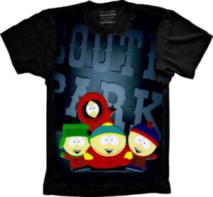 Camiseta Estilosa Fullprint South Park Turma S-223
