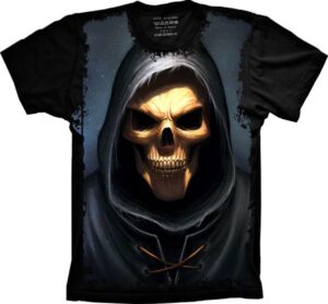 Camiseta Estilosa Fullprint Caveira He Man S-250