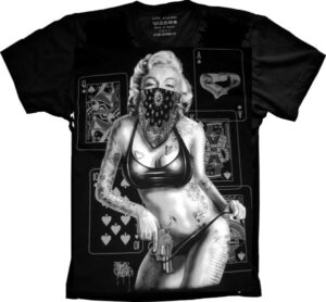 Camiseta Estilosa Fullprint Marylin Monroe Thuglife S-266
