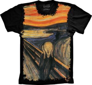 Camiseta Estilosa Fullprint O Grito Edvard Munch S-280