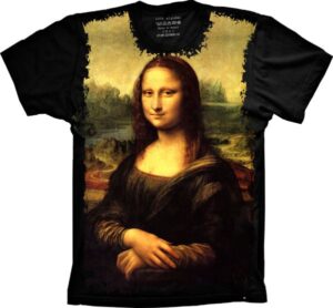 Camiseta Estilosa Fullprint Monalisa S-282
