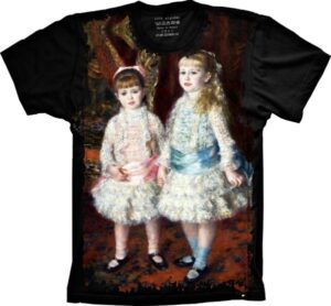 Camiseta Estilosa Fullprint Rosa e Azul RENOIR S-284