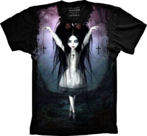 Camiseta Estilosa Fullprint  Bruxa Halloween S-286