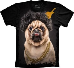 Camiseta Estilosa Fullprint Pug Life S-327