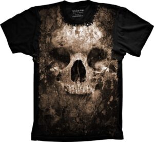 Camiseta Estilosa Fullprint Caveira S-335