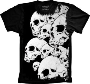 Camiseta Estilosa Fullprint Cranios S-340