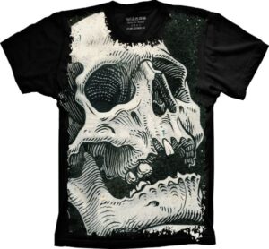 Camiseta Estilosa Fullprint Cranios S-342