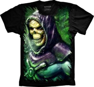 Camiseta Estilosa Fullprint Caveira He Man S-345