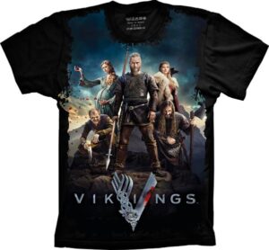 Camiseta Estilosa Fullprint Vikings S-361