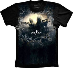 Camiseta Estilosa Fullprint Counter Strike CS Go S-389