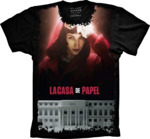 Camiseta Estilosa Fullprint La Casa de Papel S-405