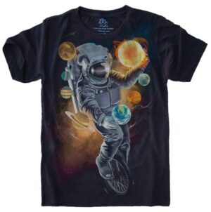 Camiseta Estilosa Fullprint Astronauta Malabarista S-423