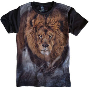 Camiseta Estilosa Fullprint Leao S-431