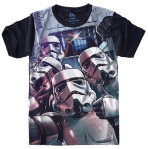 Camiseta Estilosa Fullprint Selfie Star Wars S-438