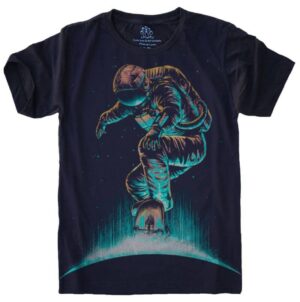 Camiseta Estilosa Fullprint Astronauta Skatista S-453