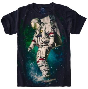 Camiseta Estilosa Fullprint Astronauta Skatista S-454