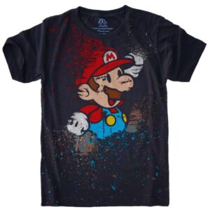 Camiseta Estilosa Fullprint Super Mario S-456