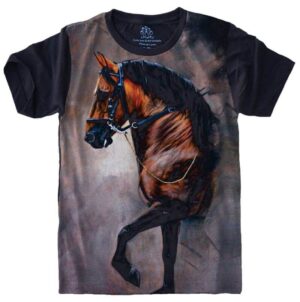 Camiseta Estilosa Fullprint Cavalo S-463